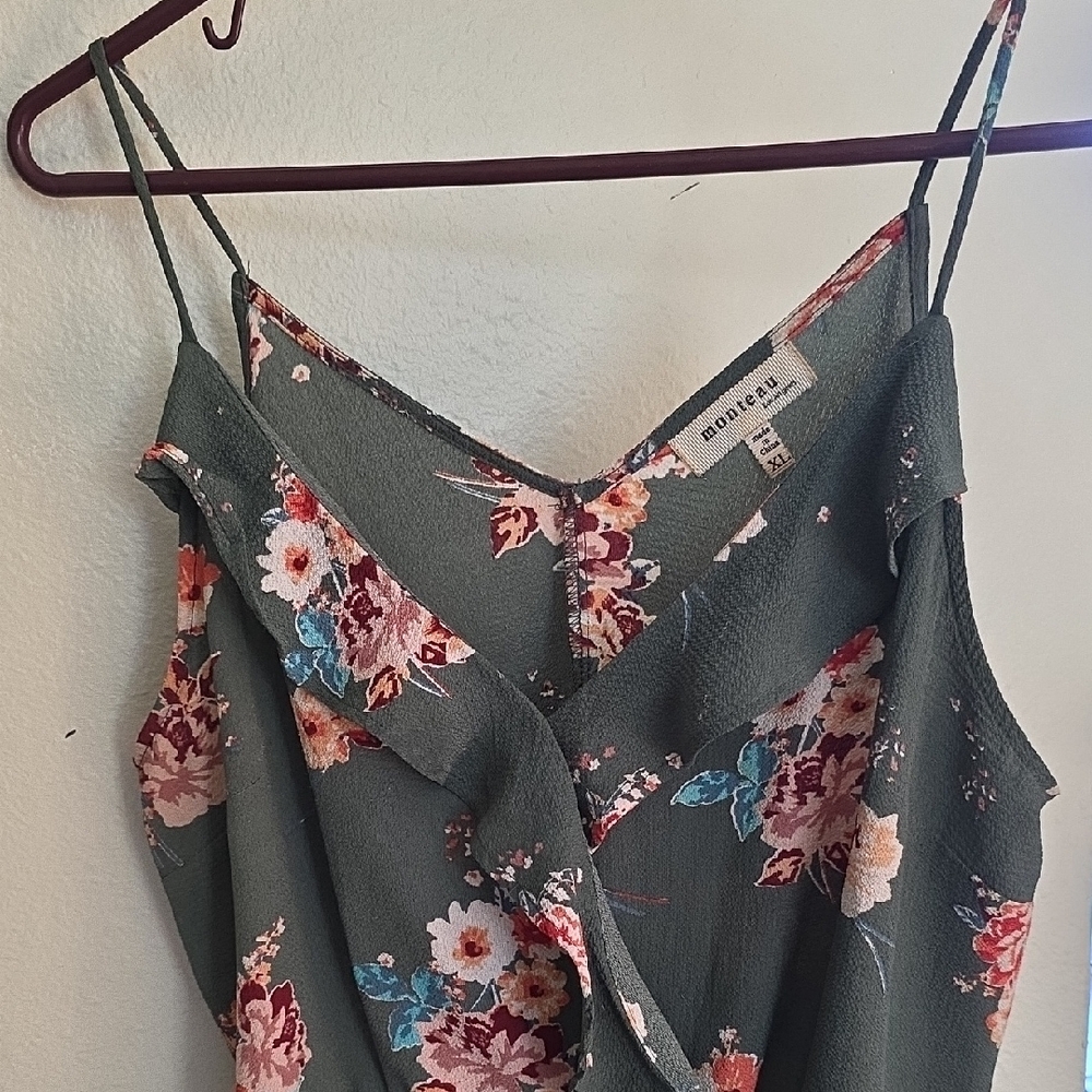 Floral Green Women's Top